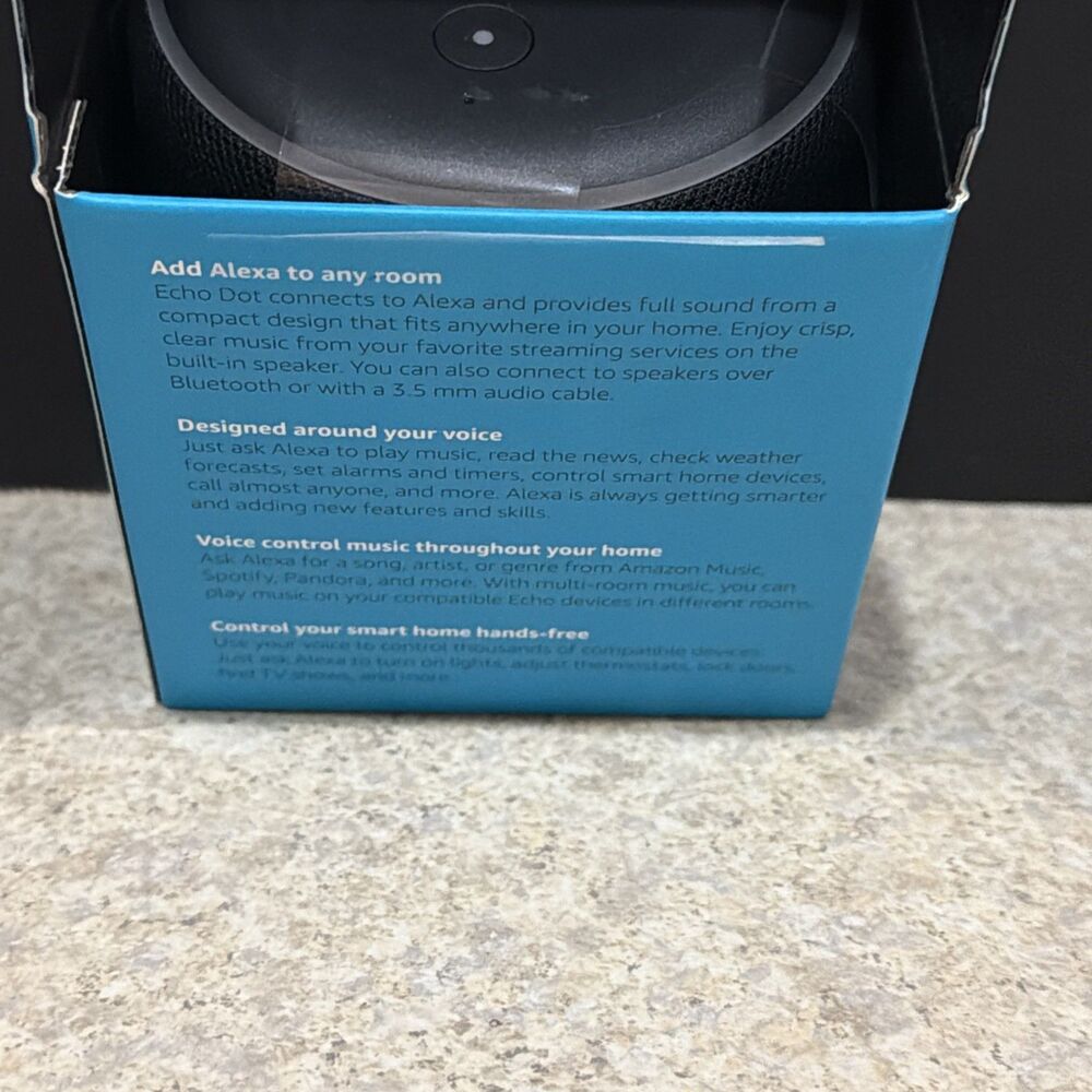 New-Amazon-Echo Dot-Charcoal-3rd Gen- W/ Alexa Voice Control-Free Shipping!!!!!! - Picture 5 of 5